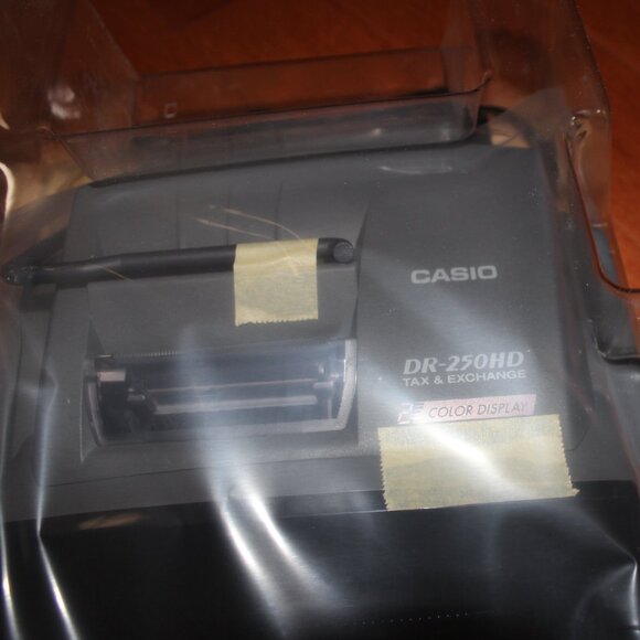 sealed CASIO DR-250HD 2-Colour Display Heavy Duty Ribbon Printing Calculator Tax - Picture 5 of 7